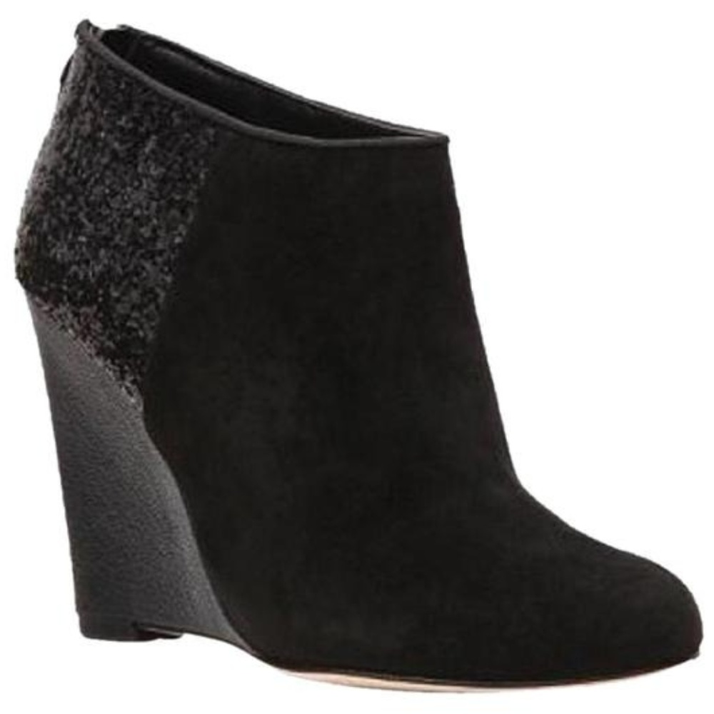 Plenty by Tracy Reese Black Naia Wedge Boots